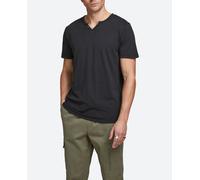Jack & Jones Camiseta de hombre en algodón BCI negra de manga corta. Negro 6 (XL)