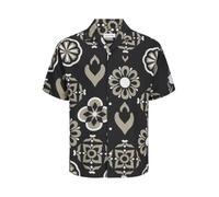JACK & JONES Camiseta de Manga Corta para Hombre Jjeurban Edge Resort, Negro Azabache, L