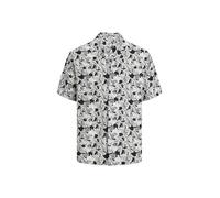 JACK & JONES Camiseta de Manga Corta para Hombre Jorluke Party AOP SS Blk, Cloud Dancer, M