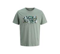 JACK & JONES Camiseta 'Geplas' verde / oliva / caña / pino XXL verde / oliva / caña / pino