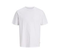 JACK & JONES Camiseta con cuello redondo de algodón orgánico. Color Blanco