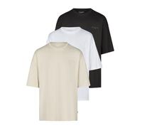 JACK&JONES Camiseta Hombre Grande Ajuste Jjecharge 3er Set Paquete Cuello Corta