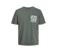 JACK & JONES Camiseta Hombre Impreso Cuello Redondo Camiseta, Laurel Wreath, XS