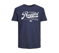 Jack & Jones Camiseta Impresa De Talla Grande Para Hombre En Índigo 2XL - 6XL