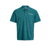 JACK & JONES Camiseta 'JCOLogan' verde oscuro / blanco S EUR