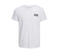 JACK & JONES Camiseta 'JJECorp' negro / blanco M negro / blanco