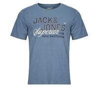 Jack & Jones Camiseta JJELOGO TEE SS in Azul EU S
