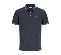 Azul Hombres Cotton Polo Liso S EU