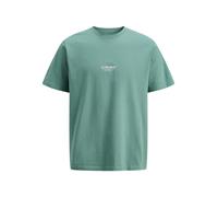 JACK & JONES Camiseta 'JJESoho' aqua / blanco XXL aqua / blanco
