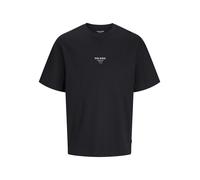 JACK & JONES Camiseta 'JJEURBAN EDGE STUDIO' negro / blanco S negro / blanco