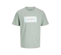 JACK & JONES Camiseta 'JJHayato' azul claro / caña / blanco M azul claro / caña / blanco