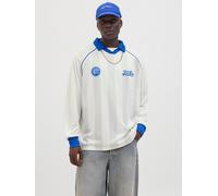 JACK & JONES Camiseta 'JJPEPSI' ecru / azul real / blanco XL ecru / azul real / blanco