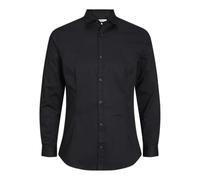JACK & JONES Jjprparma Shirt L/S Pls Camisa de Negocios, Negro/Ajuste: Corte Holgado, 5XL Hombres