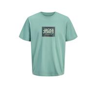 JACK & JONES Camiseta 'JJRAIN' caña / pino / blanco XL caña / pino / blanco