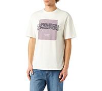JACK & JONES Camiseta Jorartists SS Crew Neck, Cloud Dancer, L para Hombre