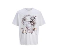 JACK & JONES Camiseta 'JORBAND' marrón / negro / blanco S marrón / negro / blanco