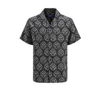 JACK & JONES Camiseta Jorhydra NOTO SS para Hombre, Negro, M