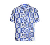JACK & JONES Camiseta Jorluke Ocean Resort SS Camisa de Manga Corta, Azul Brillante, S para Hombre