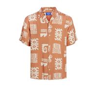 JACK & JONES Camiseta Jorluke Ocean Resort SS Camisa de Manga Corta, Carnelian, XS para Hombre