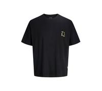 JACK & JONES Camiseta 'JORMontauk' aqua / amarillo neón / verde neón / negro M aqua / amarillo neón / verde neón / negro