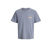 JACK & JONES Camiseta 'JORMontauk' azul pastel / caña / albaricique S azul pastel / caña / albaricique