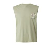 JACK & JONES Camiseta 'JORMONTAUK' crema / marrón / verde pastel / negro L crema / marrón / verde pastel / negro