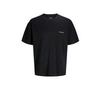 JACK & JONES Camiseta 'JORMONTAUK' negro / blanco XS negro / blanco