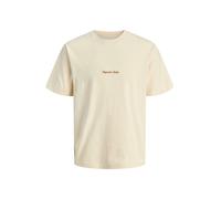 JACK & JONES Camiseta 'JORNorrebro' naranja oscuro / blanco lana XXL naranja oscuro / blanco lana
