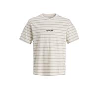 JACK & JONES Camiseta 'JORNorrebro' verde pastel / blanco natural XL verde pastel / blanco natural