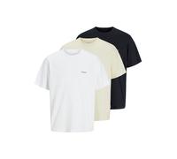 JACK & JONES Camiseta 'JORPAROS EASTERSKETCH' champán / mezcla de colores / negro / blanco S champán / mezcla de colores / negro / blanco