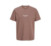 JACK & JONES Camiseta 'JORVesterbro' chocolate / blanco XXL chocolate / blanco