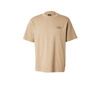 JACK & JONES Camiseta 'JPRBlachad' beige / negro, Talla L