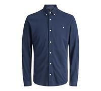 JACK & JONES Camiseta Jprblublake Pique Detail L/S, Naval Academy, L