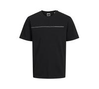 JACK & JONES Camiseta Masculina Impresa Camiseta, Negro, XL