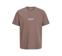 JACK & JONES Camiseta Masculina Impresa Camiseta, Taupe Profundo, XL