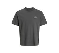 JACK & JONES Camiseta Masculina Impresa Camiseta, Volcanic Ash, L