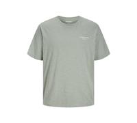 JACK & JONES Camiseta monocromática para Hombre Jjjeff SS Crew Neck, Iceberg Green, L