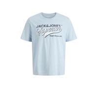 JACK & JONES Camiseta navy / azul cielo / blanco L navy / azul cielo / blanco