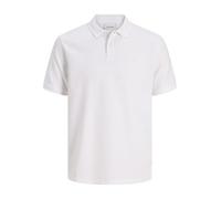 Jack & Jones Camiseta para Hombre con Cuello de Polo, Blanco/Detalle: clásico, 3XL