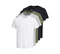 Jack & Jones Camiseta para Hombre con Logo, Blanco, L