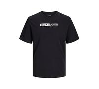 Jack & Jones Camiseta para Hombre con Logotipo de Jjecorp Play SS O-n Noos Pls, Negro, 6XL
