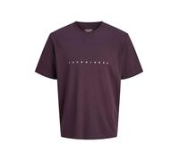 JACK & JONES Camiseta para Hombre con Logotipo de Talla Grande, Plum, 6XL