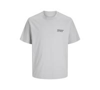 JACK & JONES Camiseta para Hombre Jcocalma Back Print tee SS Crew Neck, Gray Dawn, S