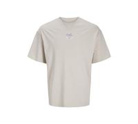 Jack & Jones Camiseta para Hombre Jjeames SS Crew Neck, Moonbeam, M