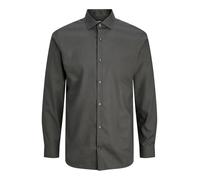 JACK & JONES Camiseta para Hombre Jprblaparker L/S Noos, Gris Oscuro, L