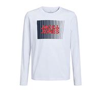 JACK & JONES Camiseta para niño con Logotipo, Blanco, 152