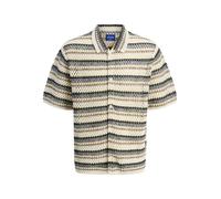 JACK & JONES Cárdigan 'JORCorfu' marrón / amarillo claro / negro / blanco lana M EUR