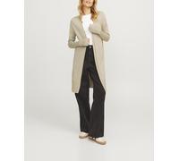 Jack & Jones Cárdigan largo de punto fino de mujer. Marrón claro 38/M