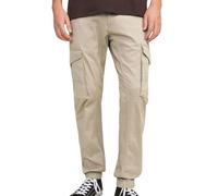 JACK & JONES Cargo Trousers Slim Fit Cargo Trousers Crockery 32 34 Crockery