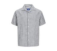 JACK & JONES Casual Shirt Relaxed Fit Casual Shirt | Corte relaxed fit, Rayas, Manga corta, Beachwear, Proceso muy suave a una temperatura máxima de 40°C